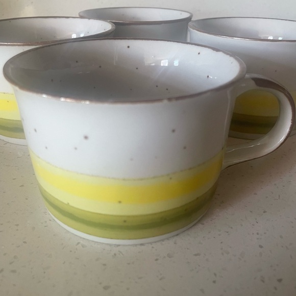 Vintage Lunch Mates Sunrise Stoneware Mugs Soup Cups - Picture 2 of 5